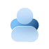 A graphic icon of a user, representing IT desk support services